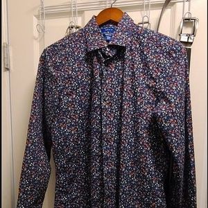 Apt.9 Mens Small Floral Dress Shirt